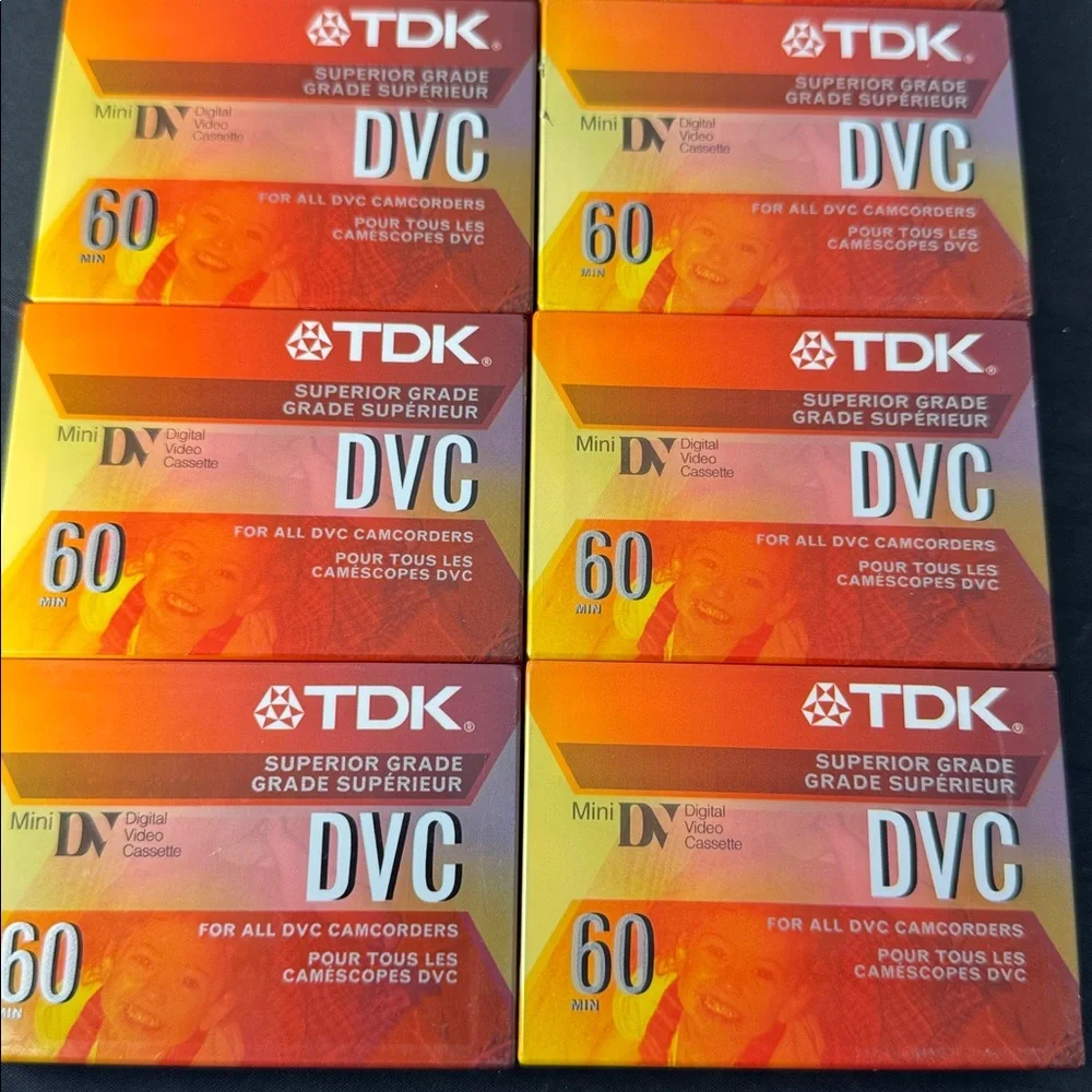 Lot of 8 TDK - Mini DVC 60 Digital Video Cassette Tapes